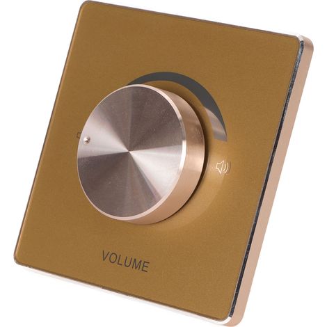Bouton de réglage du volume 50 W, cadre en alliage d'aluminium, commutateur de réglage de résistance constante à 5 positions, commande de volume murale (1/5)