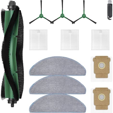 Accessoires pour Aspirateur Irobot Roomba Combo 2 Essential/IRobot Roomba 105 Combo, 1 Brosse principale, 3 Serpillères, 3 Filtres, 3 brosses latérales, 2 sacs à poussière (1/5)