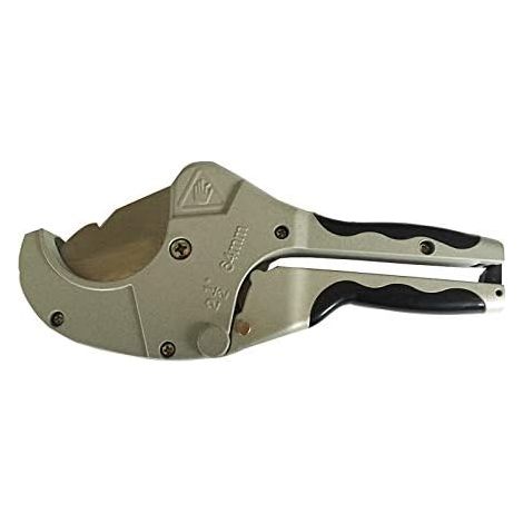 Pince à dénuder Ciseaux en acier en acier Stailess de coupeur de tuyau en plastique Cut Max 64 mm avec pignon à cliquet ， Facile for le PVC PU (1/4)