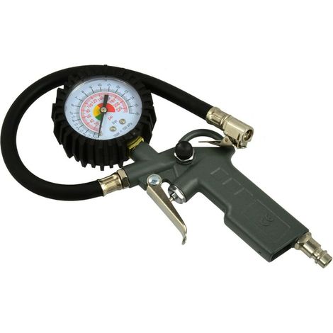 Pistola para inflar,inflador neumaticos con manometro,para coches,moto,etc (1/3)