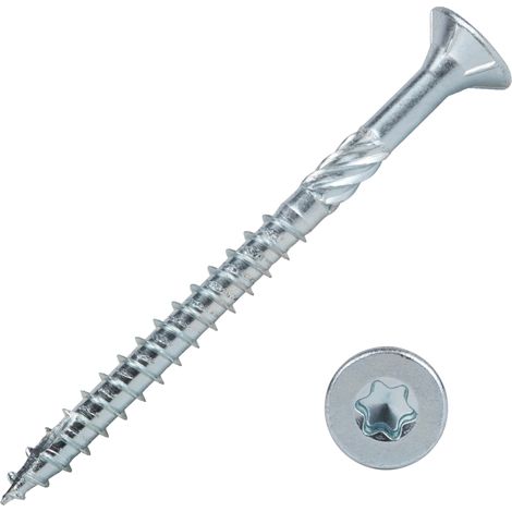 Vis pour panneaux agglomérés Galvanisé 5 x 60 mm Torx 25 Filetage