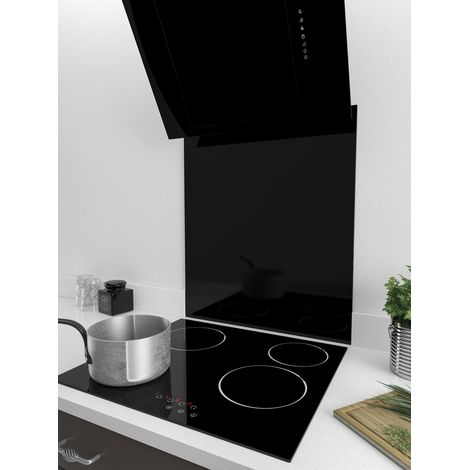 MyAppliances BSB675 60cm x 75cm Black Glass Splashback