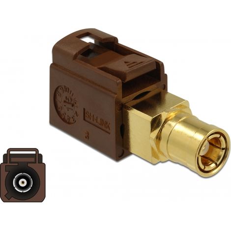 Delock Adaptador FAKRA F hembra  SMB hembra