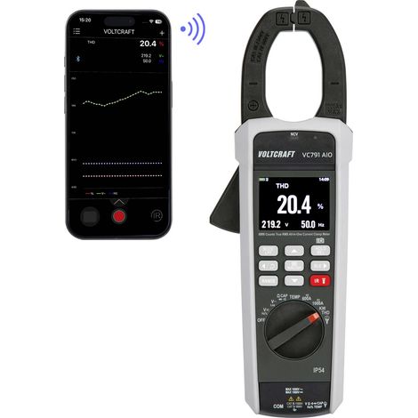 VOLTCRAFT VOLTCRAFT VC791 All-In-One Stromzange Stromzange digital CAT III 1500 V, CAT IV 600 V An (1/5)