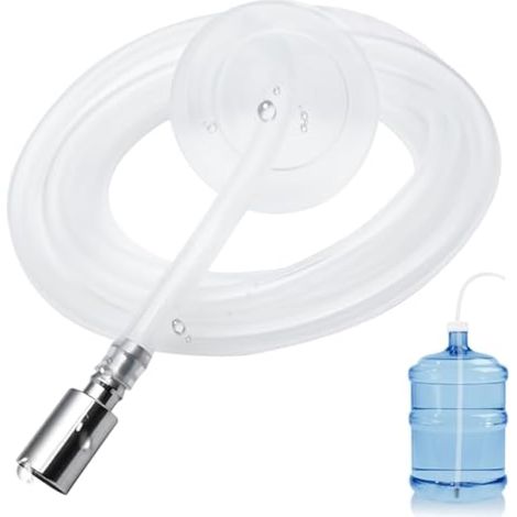 Tuyau en caoutchouc de qualité alimentaire et bloc de poids pour pompe à bouteille d'eau de 18 litres, tuyau de pompe à eau en silicone de qualité alimentaire pour pompe à bouteille d'eau électrique (1/5)