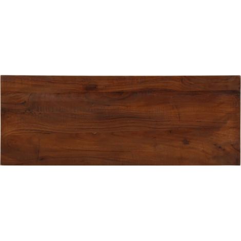 Tischplatte 70x30x3,8 cm Rechteckig Altholz Massiv