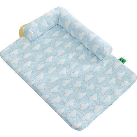 Tapis rafraîchissant pour animaux avec coussin, base antidérapante pour une utilisation intérieure et extérieure, amovible et lavable, lit pliable pour animaux, tapis d'été pour animaux (M) (1/5)