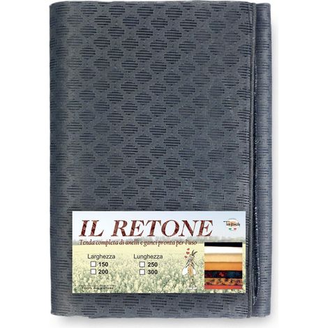 TENDA rete ZANZARIERA a ROMBO da esterno piombata in 8 misure diverse unito GRIGIO Cm. 150 x 250 (1/5)