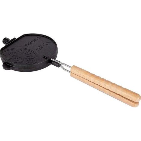 Petromax WF-TX gaufrier rotatif noir pour barbecue extérieur