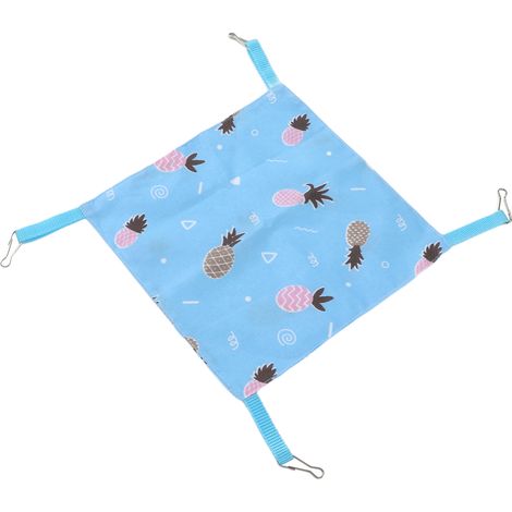 Hamac suspendu respirant et doux pour cage d'animaux de compagnie, idéal pour les chats, hamsters et écureuils (20 x 20 cm). (1/5)