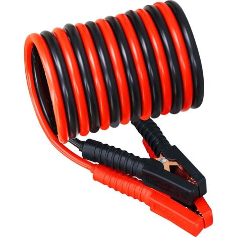 Câble de démarrage pour batterie voiture 1000A cuivre pur 38 M avec pinces renforcées pour dépannage d'urgence automobile en situation critique (1/5)