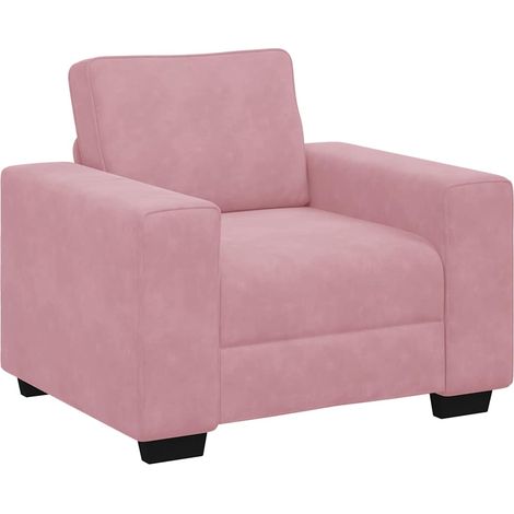 vidaXL Divano Sedia Rosa 60 cm Velluto (1/5)