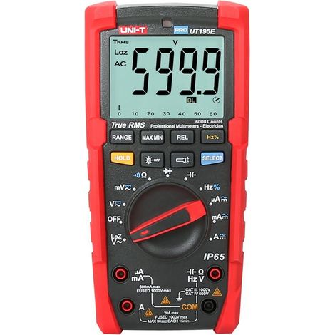 Uni-T UT195E Multimetro Digitale con Schermo LCD Retroilluminato