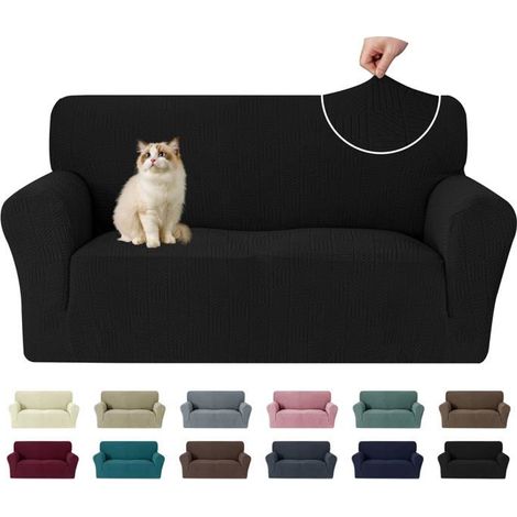 1 Housse Canapé 2 Places, Universelle, Protection Animaux, Antidérapante, Salon (1/5)