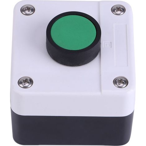 Bouton de déverrouillage de Portail, résistant aux intempéries, Vert, boîte de Commande à Bouton Poussoir pour ouvre-Portail (1/5)