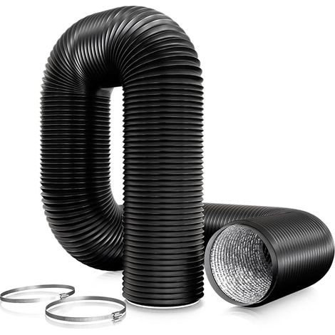 Aygrochy Tuyau ventilation en PVC de 75mm pour hotte aspirante, Tuyau d'Evacuation pour Extracteur d'Air, ventilateur tubulair(3 mètres de longueur) (1/5)