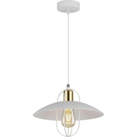 Colgante modelo Telmo acabado blanco-oro 20 cm(alto)29 cm(ancho)29 cm(largo) (1/2)