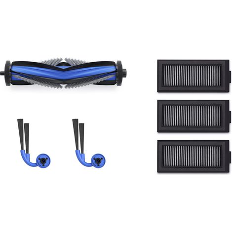 ECOVACS Set di ricambio per DEEBOT X11 Famiglia – 1x spazzola principale Anti-Tangle, 2x spazzole laterali Anti-Tangle, 3x filtri antibatterici ad alta efficienza,Accessori Ufficiali