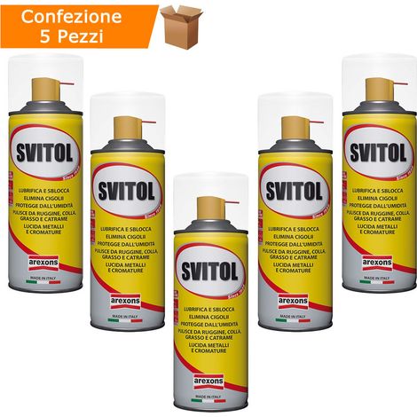 Multipack da 5 spray super lubrificanti super sbloccanti svitol 200 ml ciascuno