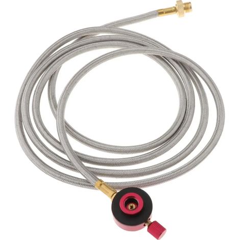 Adaptateur pour réchaud à gaz extérieur de 78,7 pouces, tuyau de brûleur, connecteur pour réservoir de GPL, réchauds de cuisine portables pour pelouse (1/4)