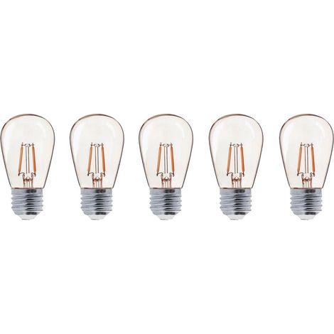 5er Pack Led Filamentlampen PARTY BULB e27