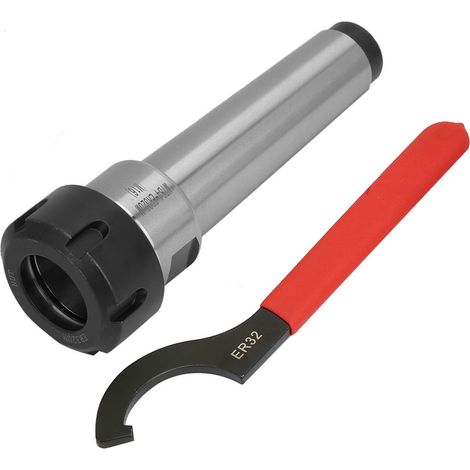 Mandrin à pince MT4 ER32 M16 en acier au carbone pour fraiseuse et tour CNC, avec clé