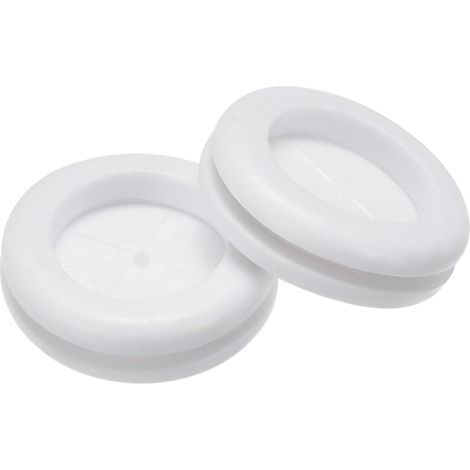 Passe Fil Caoutchouc Œillet Montage Diamètre 20mm Rond Passe Câble Caoutchouc Double Face pour Fil Protection Blanc Paquet 10 (1/5)