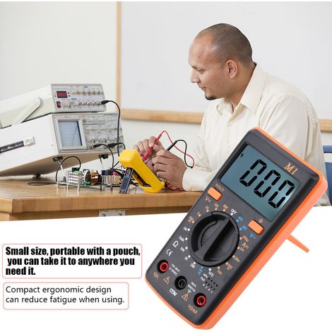 Testeur multimètre numérique ANENG M1DC/AC de tension, courant et résistance 0℃-50℃ (orange) (1/5)