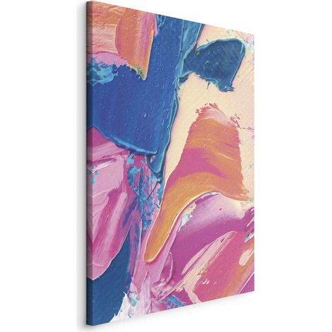 Pittura - Forme energiche - una composizione dinamica di pittura ad olio su tela / Espressione colorata - forti contrasti in una composizione energica (1/3)