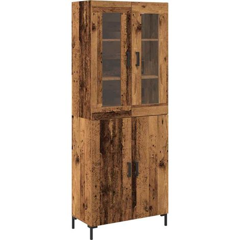 2 pcs Armoires Hauts de rangement - Armoires De Chambre Bois ancien 69,5 x 34 x 180 cm fr6749 - Maison La Vie (1/5)