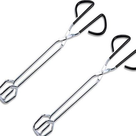 Cuisine longues en acier inoxydable pour barbecue, grill, cuisson, pain, maison, extérieur 41cm 2Pcs (1/5)