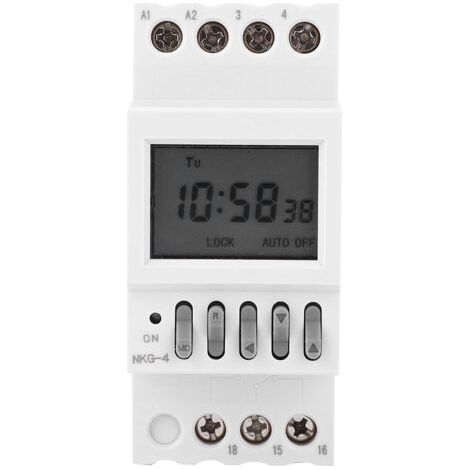 Nkg - 4 commutateur de temporisation Programmable Din interrupteur de commande de temporisation de voie AC220V 3A (1/5)
