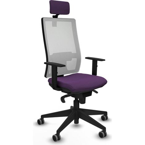 Piqueras y Crespo Horna Chaise de bureau violet ergonomique (1/3)