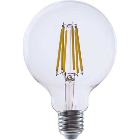 LED LAMPADINA 4W FILAMENTO E27 G95 CLEAR COVER 3000K                                                     - Luce CALDA (1/5)