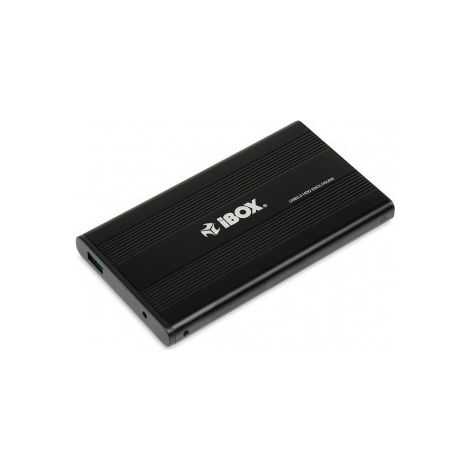 iBOX HD-02 Case per hard disk da 2,5" USB 3.0, nero, alluminio (1/5)