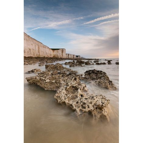 Tableau sur toile rochers Friville-Escarbotin 30x45 cm - Impression sur Toile Murale Décorative - Image imprimée en HD sur Toile - Toile sur Châssis en Bois FSC - Fabriqué en France (1/5)