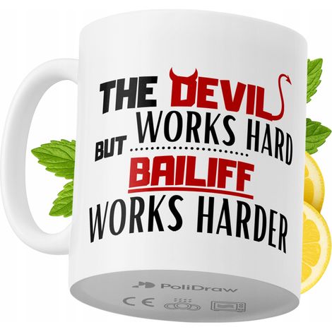 Tazza per un ufficiale giudiziario, divertente e umoristica, tazza da caffè/tè con testo divertente e grafica, tazza per compleanni, onomastici e festività, tazza premium per occasioni speciali per ca (1/5)