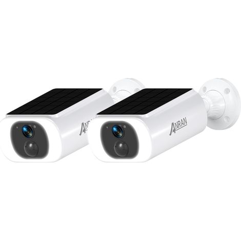 2K Caméra de Surveillance WiFi Extérieure sans Fil, Panneau Solaire Intégré, Caméra Batterie, Vision Nocturne Couleur, Audio Bidirectionnel, Détection Humaine, Sirène (1/5)