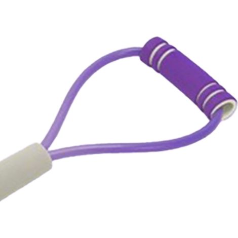 Appareil de musculation en forme de 8 en mousse TPE haute élasticité avec sangles de résistance réglables, pour l'entraînement pectoral et la musculation, violet (1/5)