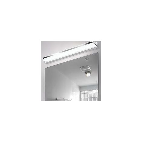 Lampe de miroir de salle de bain, murale, en acier inoxydable, 42 cm, 9 W, 220 V, blanc naturel, 4000 K, étanche IP44, blanc neutre (1/5)