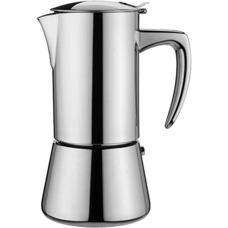 Forever Espressokocher "Miss Diamond" 4 Tassen Induktion Edelstahl