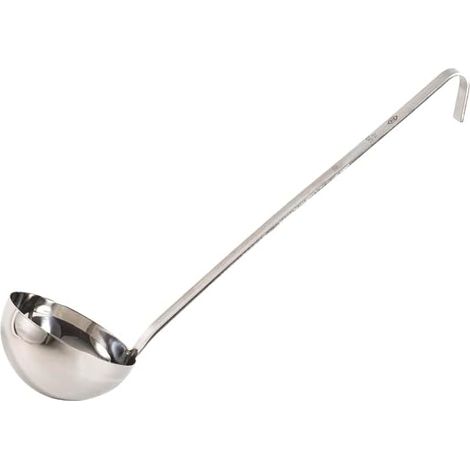 Louche Professionnelle - 1 Unité - Inox - 670 ml - Résistante - Cuisine Restaurant - 14 cm
