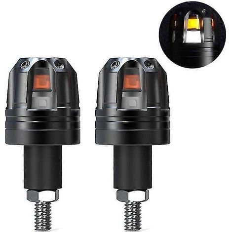 2 embouts de guidon avec éclairage LED pour moto et vélo (1/5)