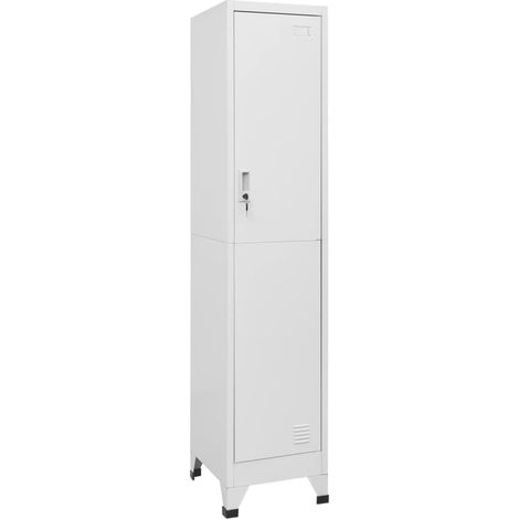 Armoire à casier, Vestiaire Métallique, Meuble de rangement 38x45x180 cm HYB17415 (1/5)