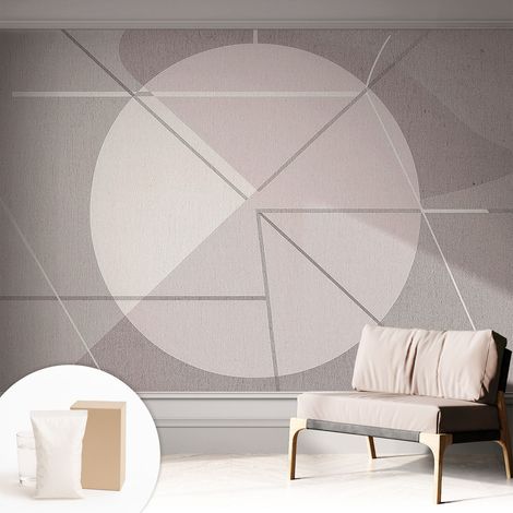 Carta Da Parati Non Tessuto - Decorazione Da Muro - Traspirante - Con Motivo - Per Camera Da Letto Cucina Geometria astratta 312x219 cm (1/5)