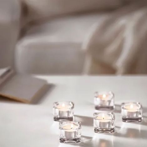 Bougies chauffe-plat rondes blanches, sans fumée ni odeur, autonomie de 4 heures, paquet de 100 pièces, pour les mariages, le thé chaud et les vœux. (1/5)