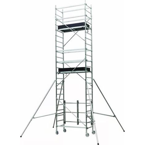 Trabattello base pieghevole - Alt. lavoro max 6.92m - 439705/439705