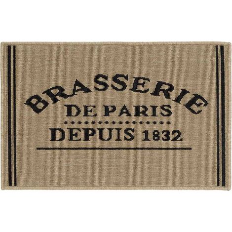 Tapis de Cuisine "Troquet" 50x80cm Marron (1/4)
