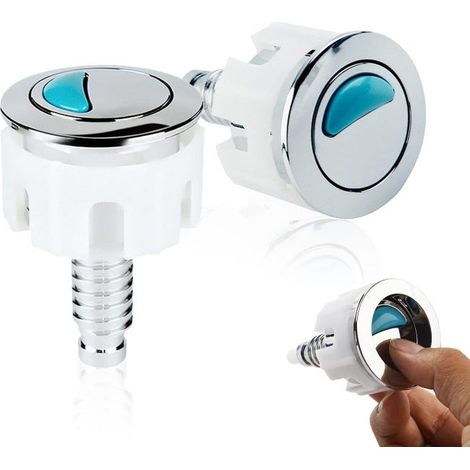 Juego de 2 botones de descarga para inodoro – Repuesto compatible para tanques Ideal Standard – Fácil de instalar (1/5)