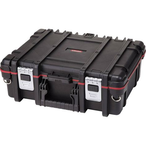 Keter – Boîte à outils vide 237003 – Dimensions 170x480x380mm – Intérieur modulable avec séparations amovibles – Rails porte-outils intégrés